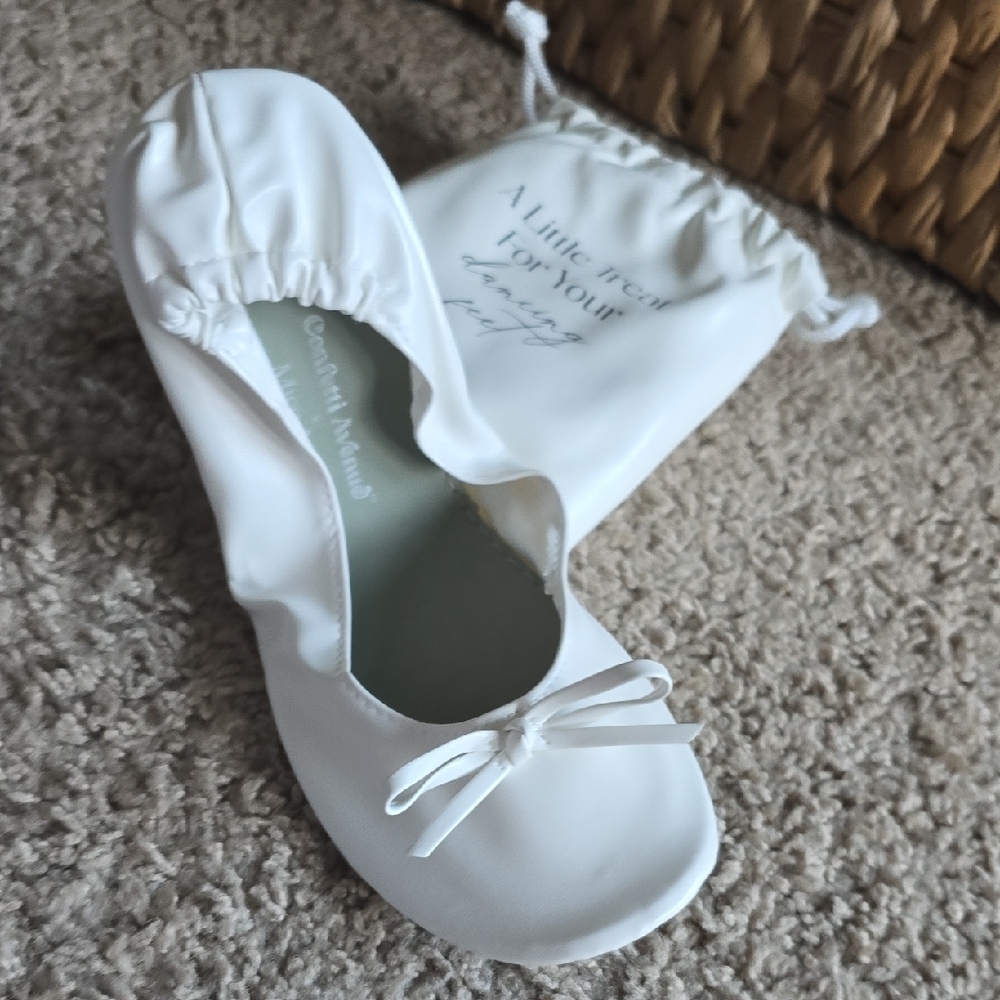 White Dancing Flats